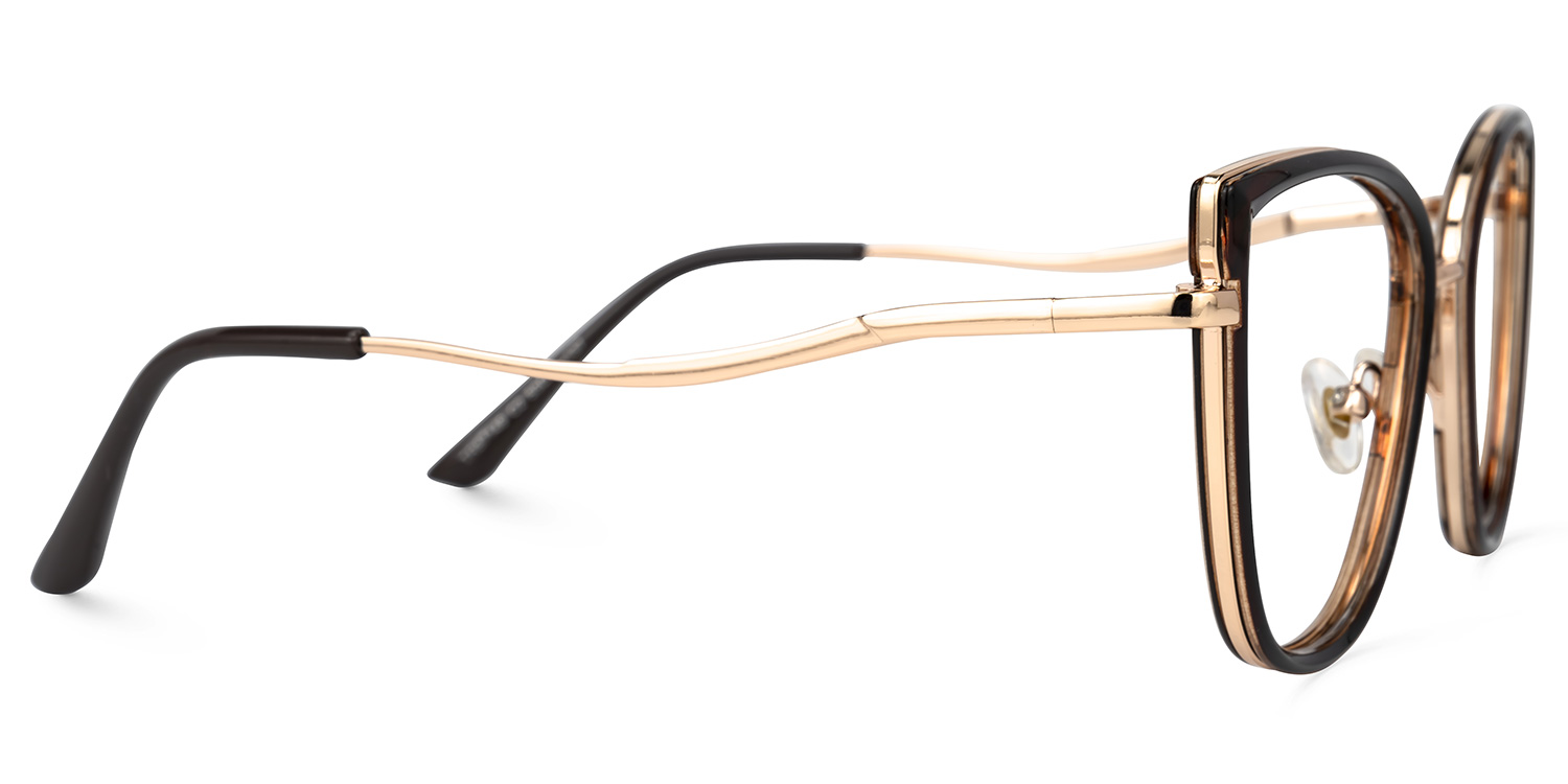 Casper Dunkelbraun Cateye Brille3