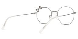 Kaitlyn Silber Geometrisch Brille4