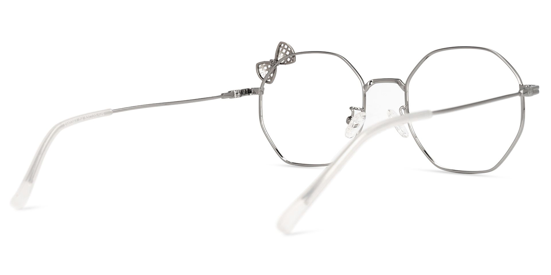 Kaitlyn Silber Geometrisch Brille4