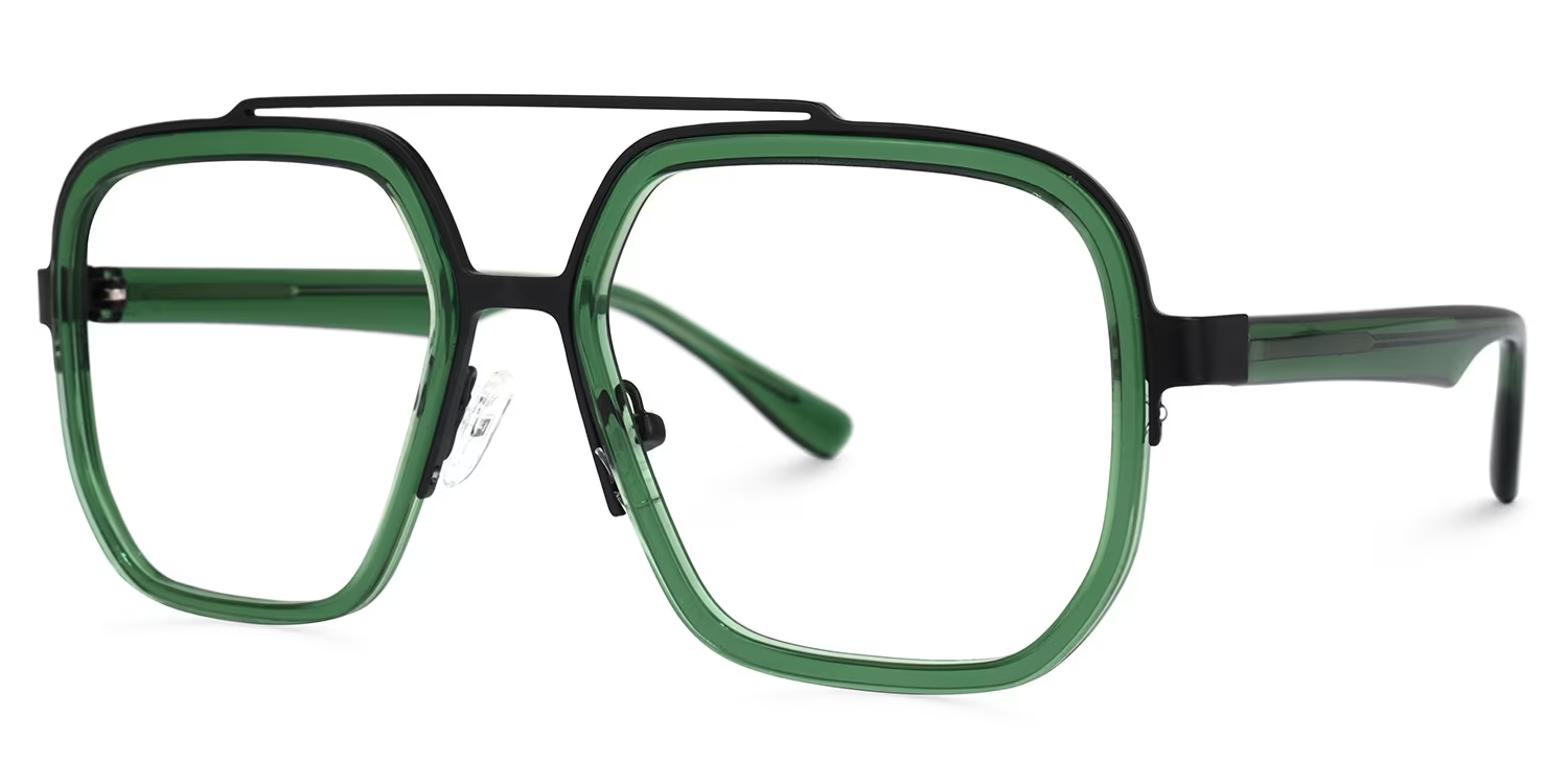 ZEELOOL Ace Grün Pilot Brille