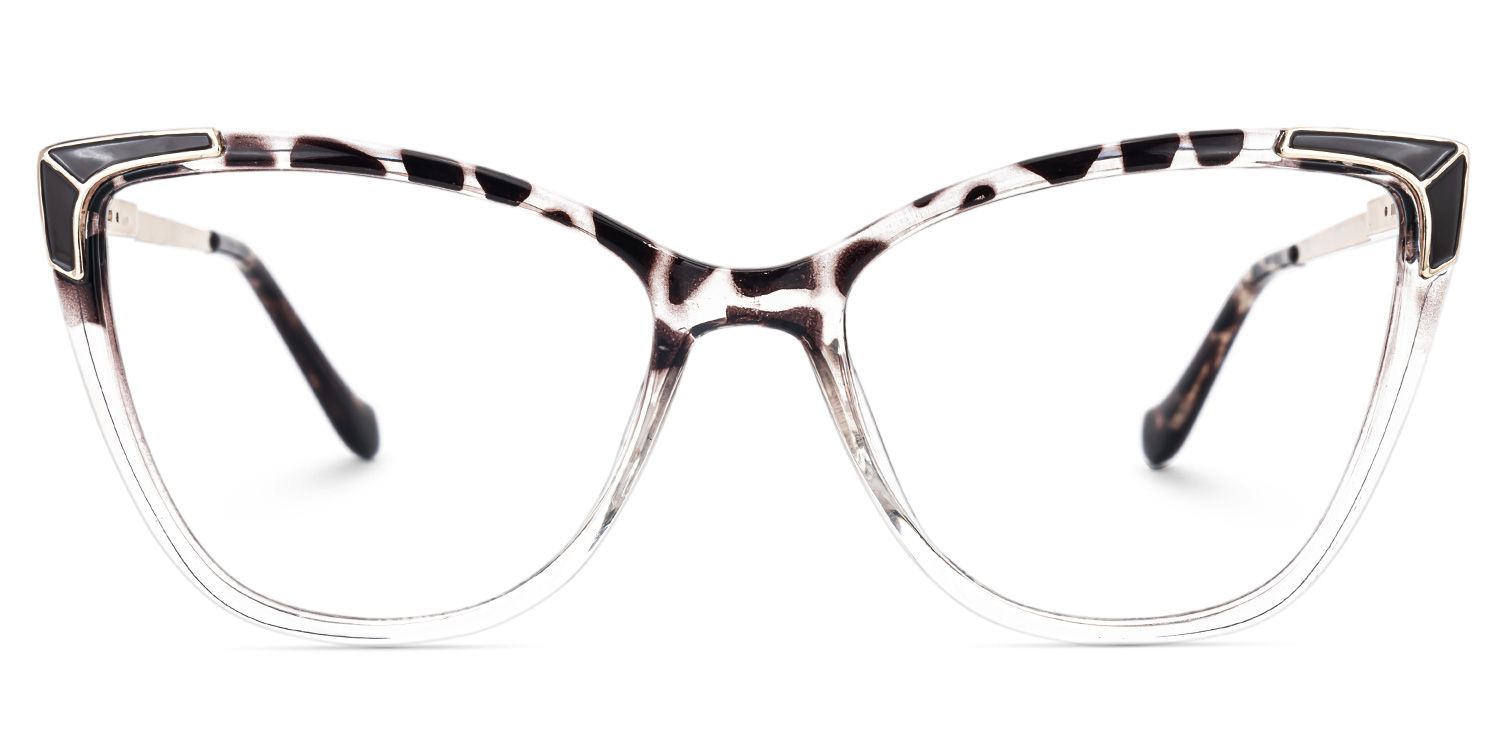 Adita Schwarz-Tortoise Cateye Brille0