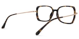 Quany Gelb-Tortoise Quadratisch Brille3