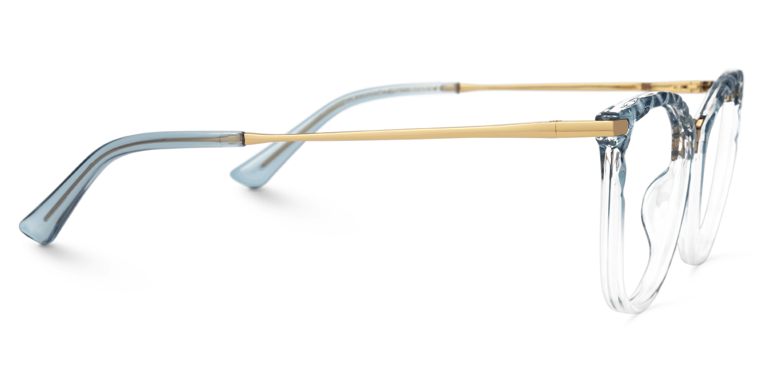 Vaughan Blau Cateye Brille3