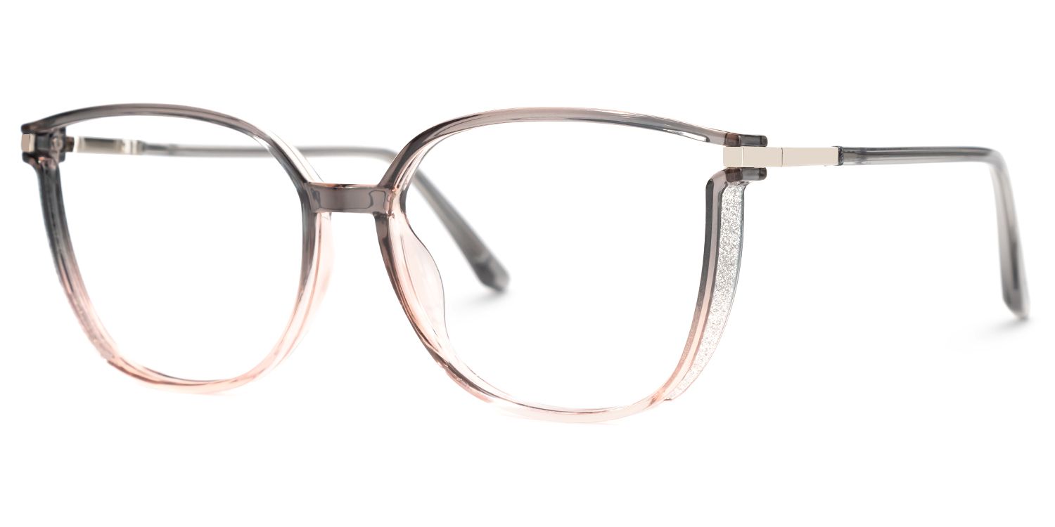 Walden Grau Cateye Brille2