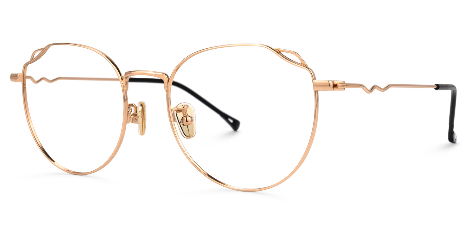 Archer Gold Rund Brille1