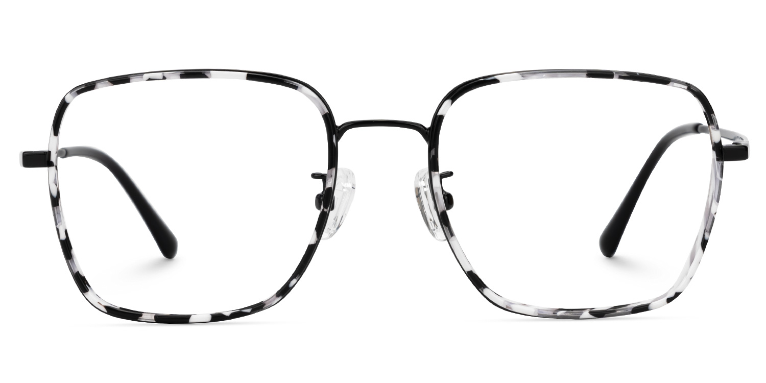 Kendall Schwarz-Tortoise Quadratisch Brille0