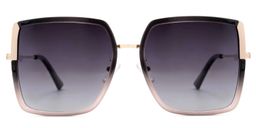 Kelly Schwarz-Rosa Quadratisch Sonnenbrille0