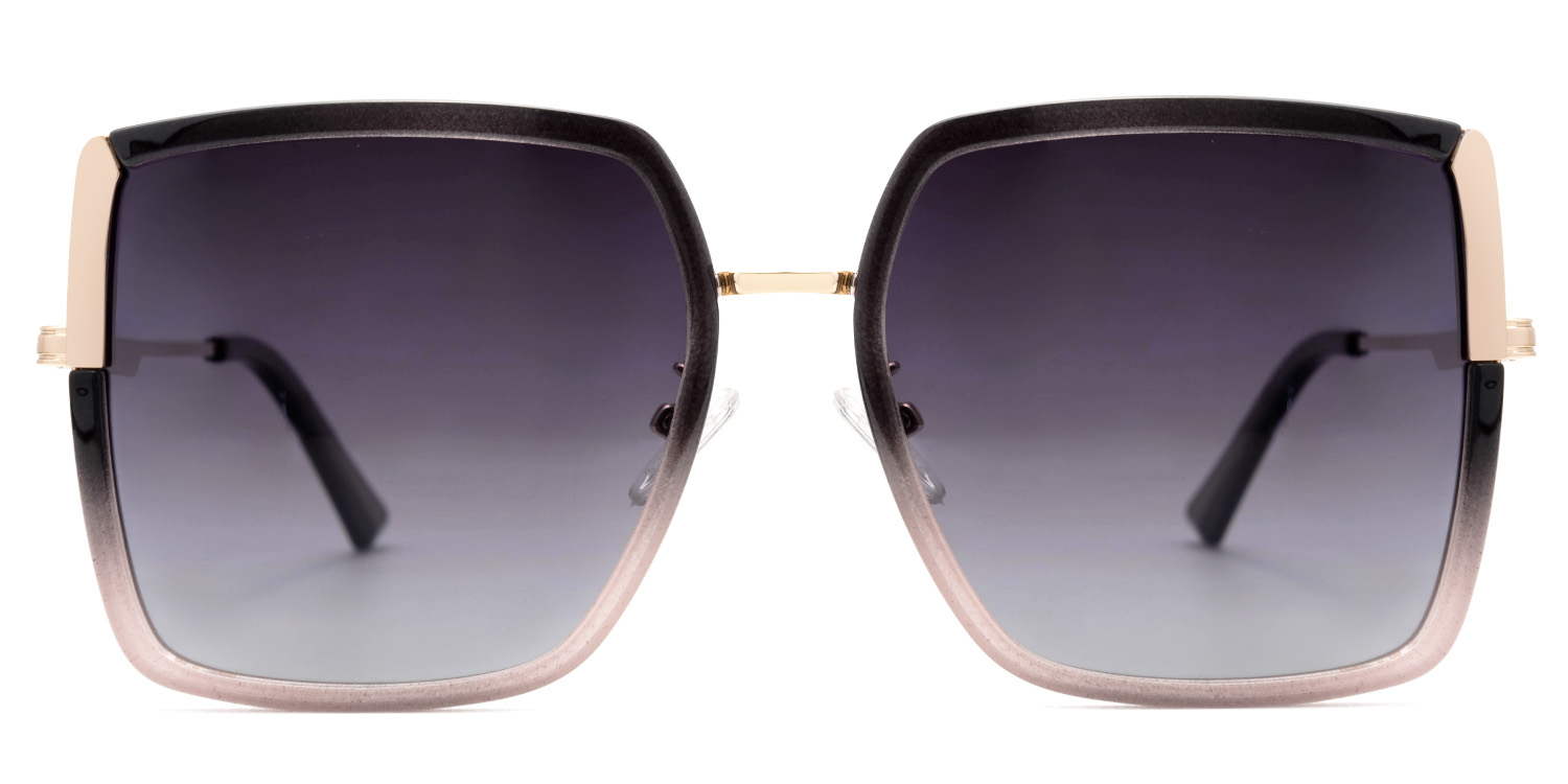 Kelly Schwarz-Rosa Quadratisch Sonnenbrille gutes Bild