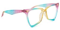Cicely Blau-Bunt Geometrisch Brille1