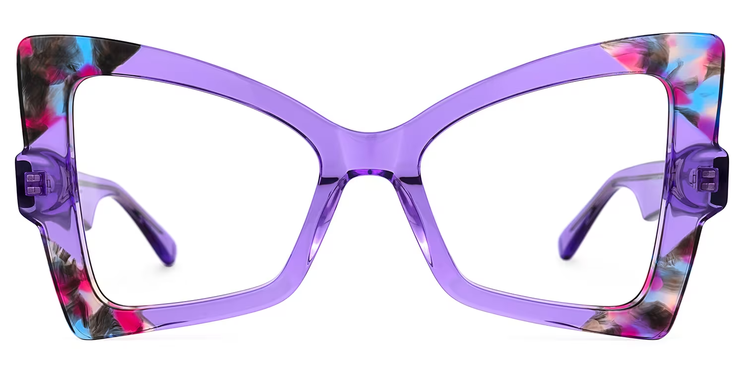 Tessie Lila Geometrisch Brille0