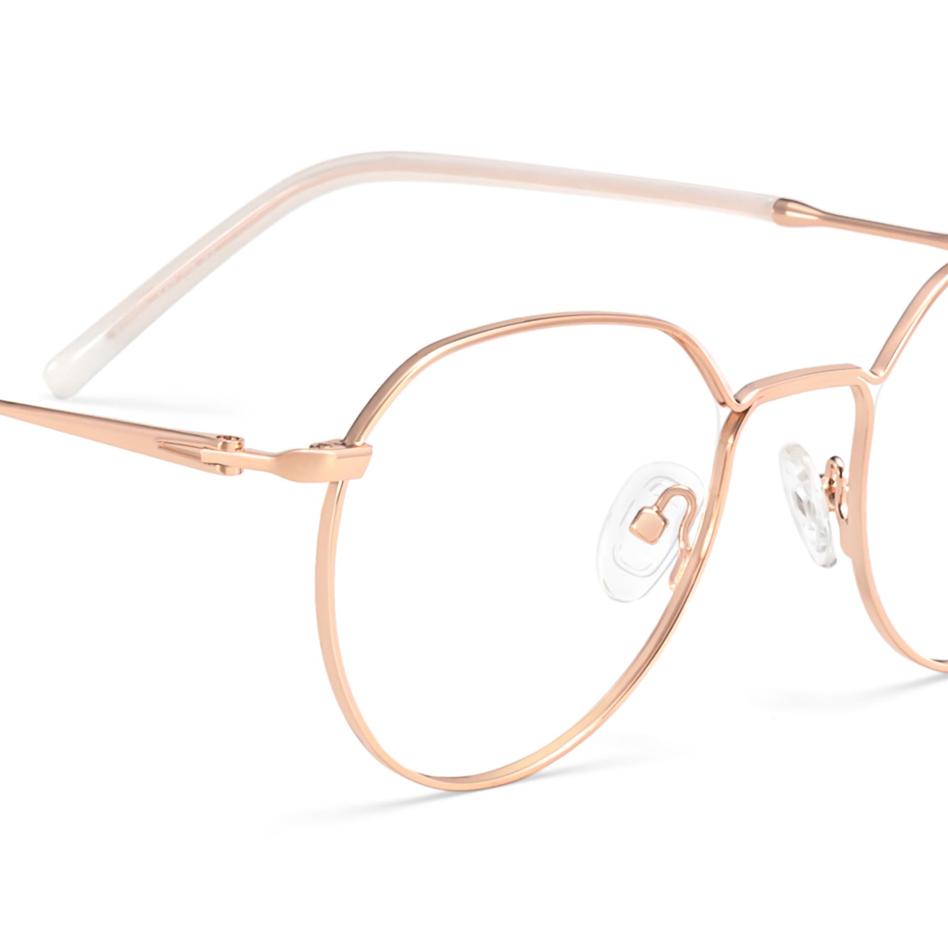 Thea Gold Geometrisch Metall Brille6