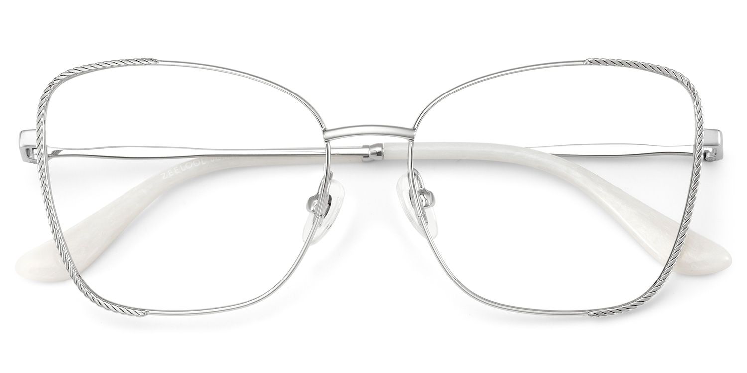 Kai Silber Schmetterling Metall Brille1