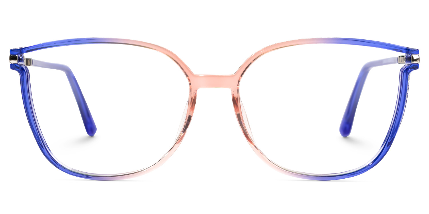 Walden Blau-Orange Cateye Brille