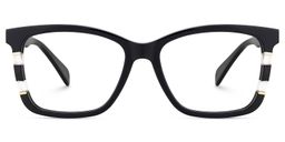 Clara Schwarz Rechteckig Brille0