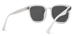 Enid Weiß-Schwarz Quadratisch Sonnenbrille2