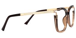 Nuriama Braun Klar Cateye Brille4