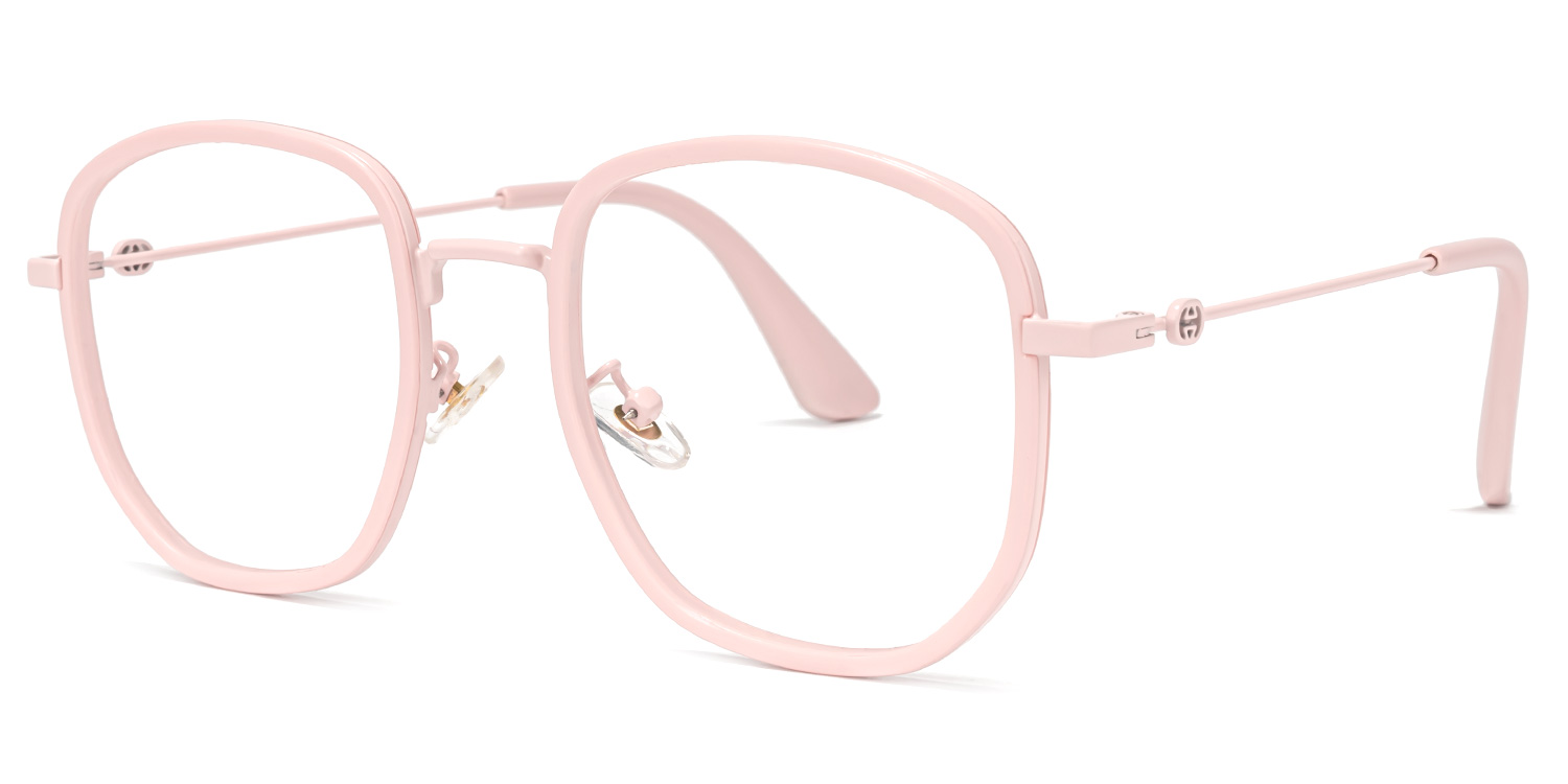 Kaili Rosa Quadratisch Brille1