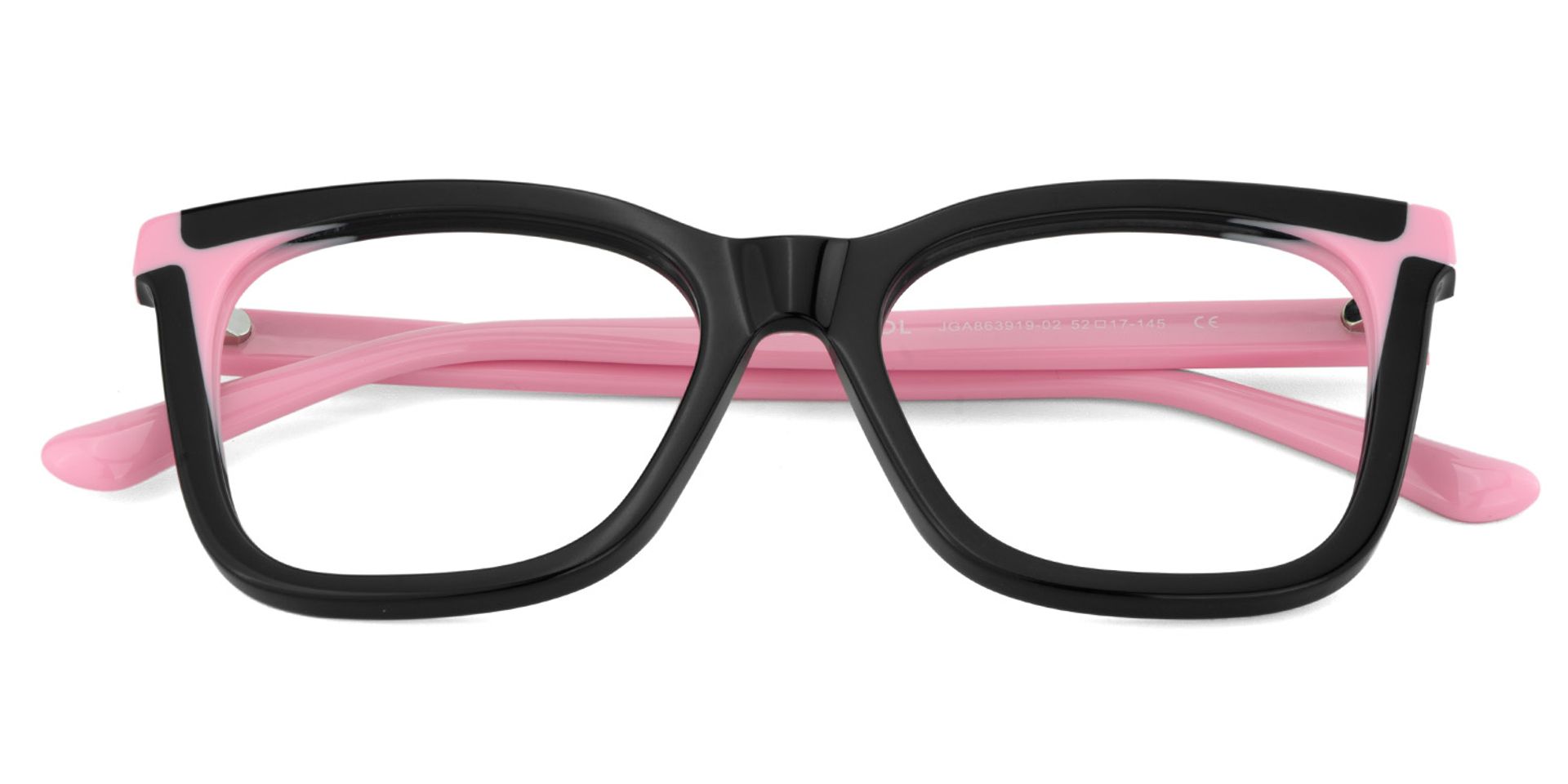 Grubbs Schwarz Quadratisch Acetat Brille1