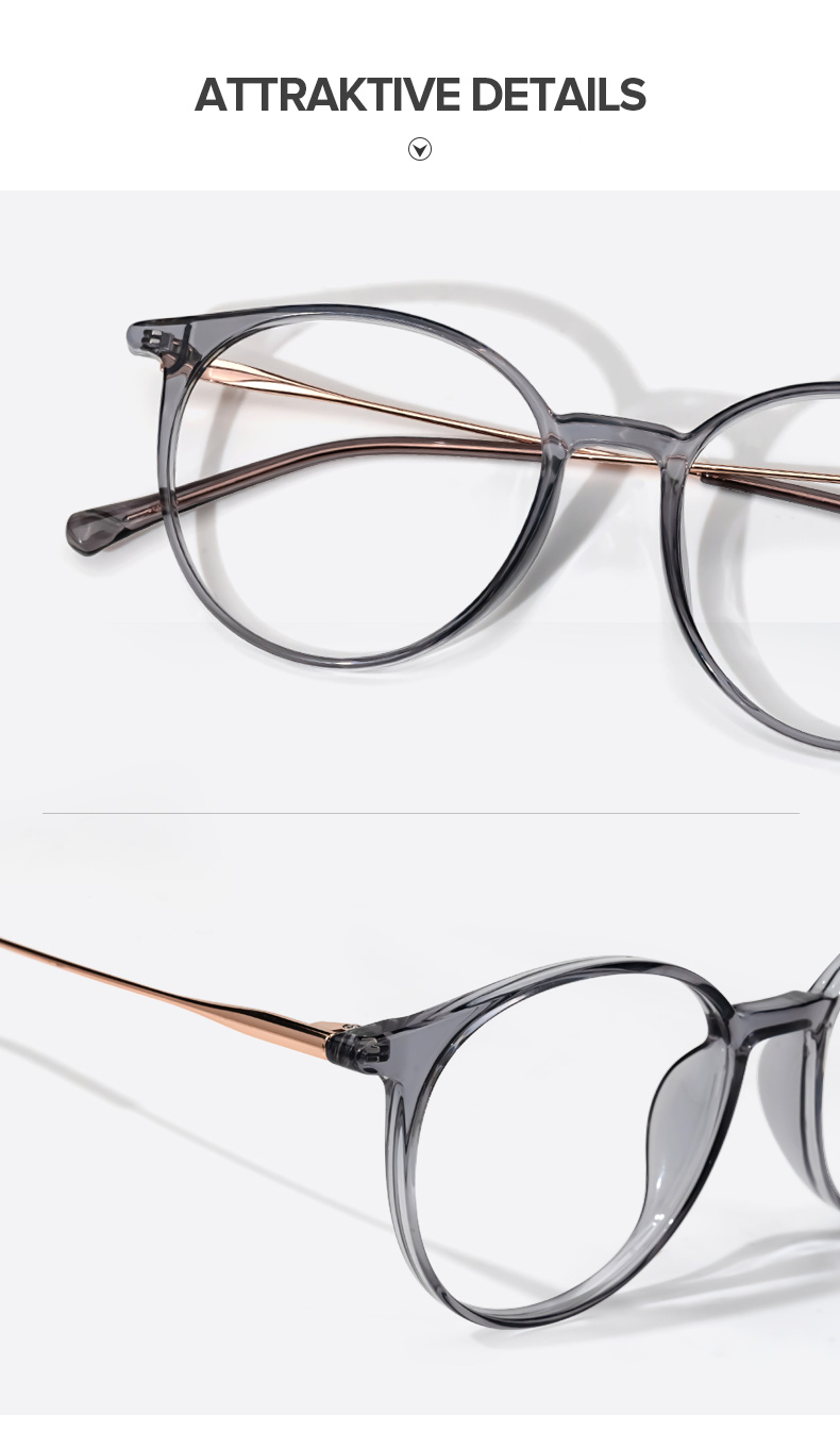 Ohnicio Grau Rund Brille