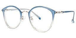 Basilia Blau Rund Brille1