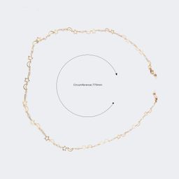 Pallu Gold Stern-Mond Brillenkette1