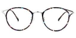 Quaneisha Bunt-Tortoise Rund Brille0