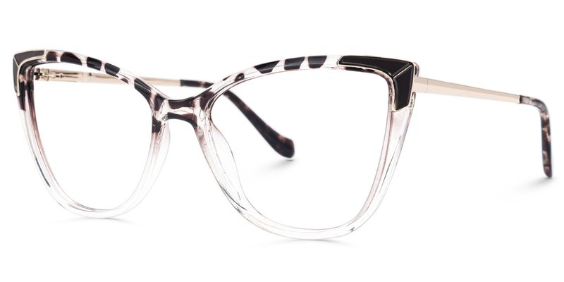 Adita Schwarz-Tortoise Cateye Brille1