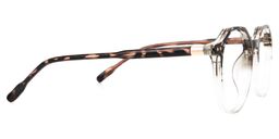 Timon Schwarz-Tortoise Rund Brille3