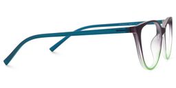 Lucy Lila-Grün Cateye Brille2