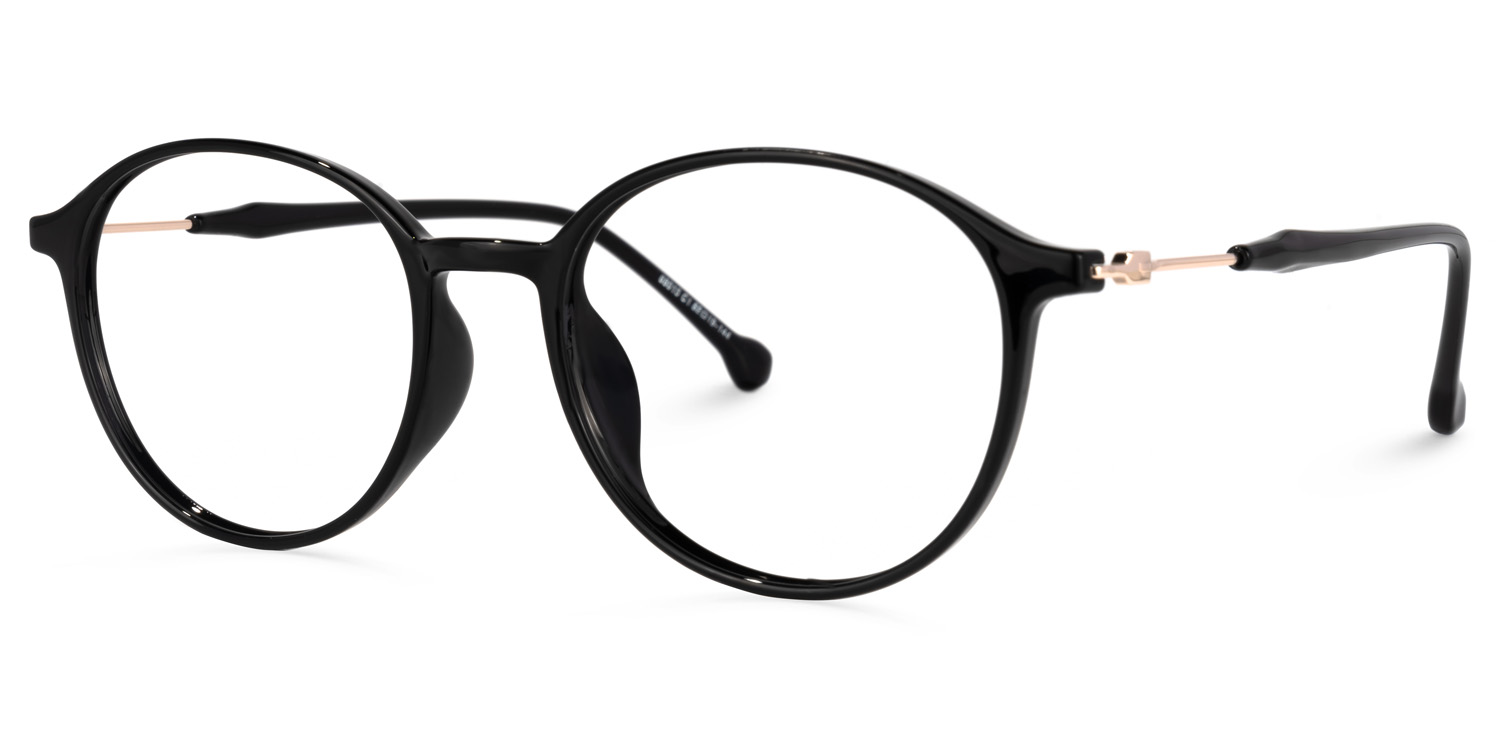 Calder Schwarze Runde Brille1