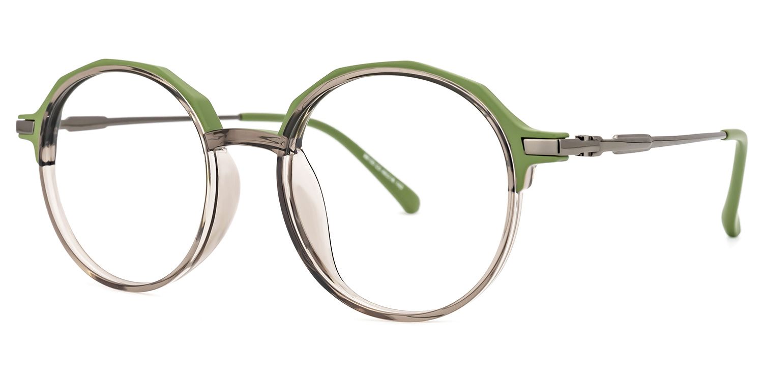 Jessye Grüne Runde Brille1