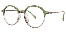 Jessye Grün Rund Brille1