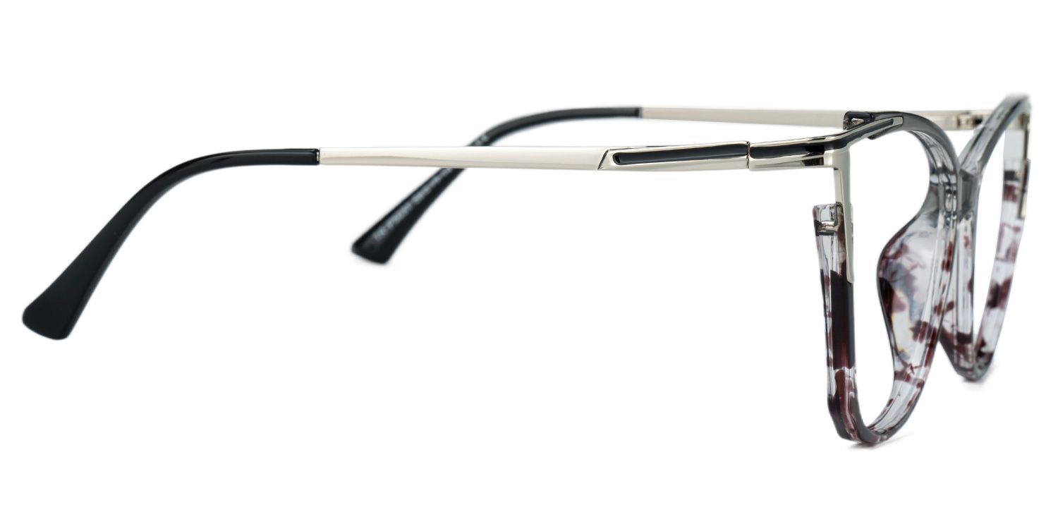 Yomary Grau Cateye Brille2