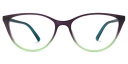 Lucy Lila-Grün Cateye Brille0