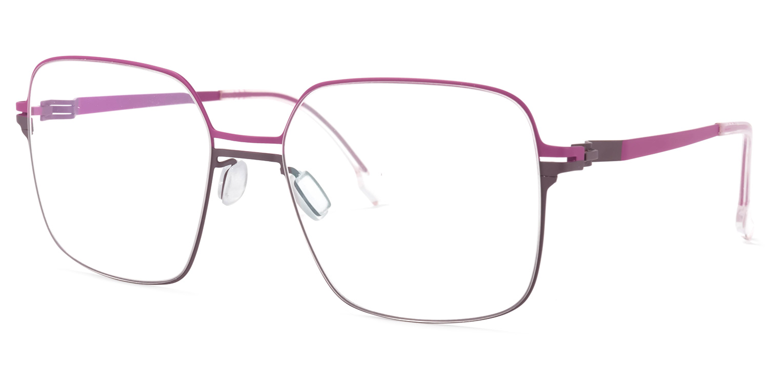 Yadira Lila Quadratisch Brille1