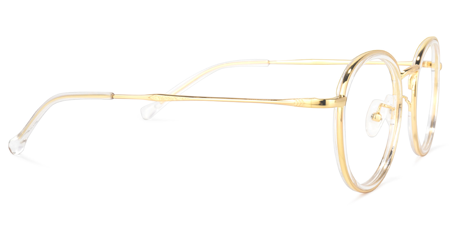 Yahya Gold Rund Brille3