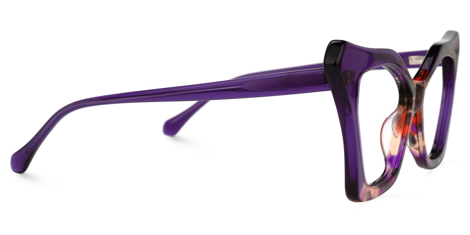 Wildony Lila Cateye Brille3