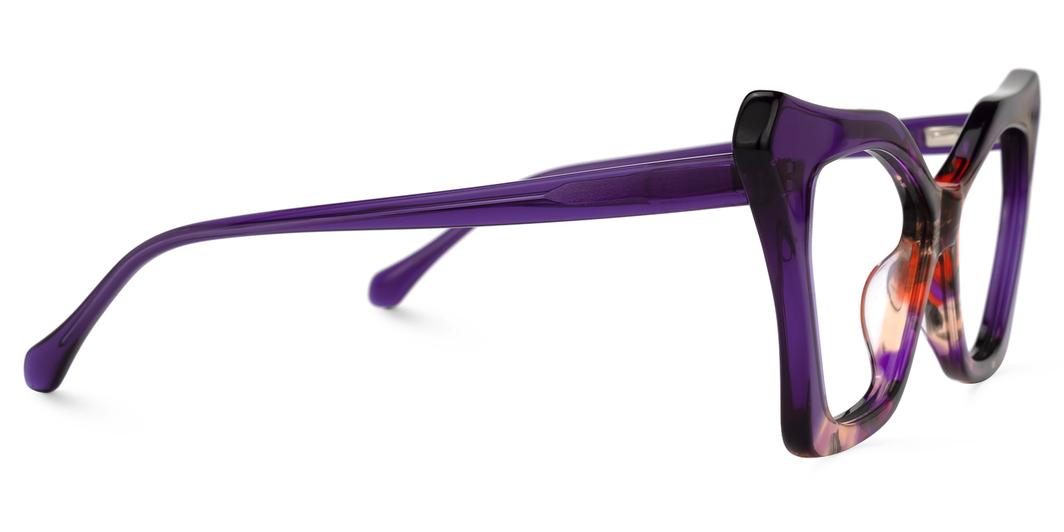 Wildony Lila Cateye Brille3