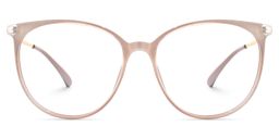 Ablewhite Hellbraun Cateye Brille0