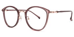 Basilia Lila Rund Brille1
