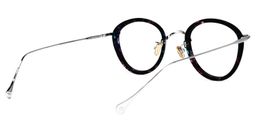 Clementine Schwarz-Tortoise Rund Brille3