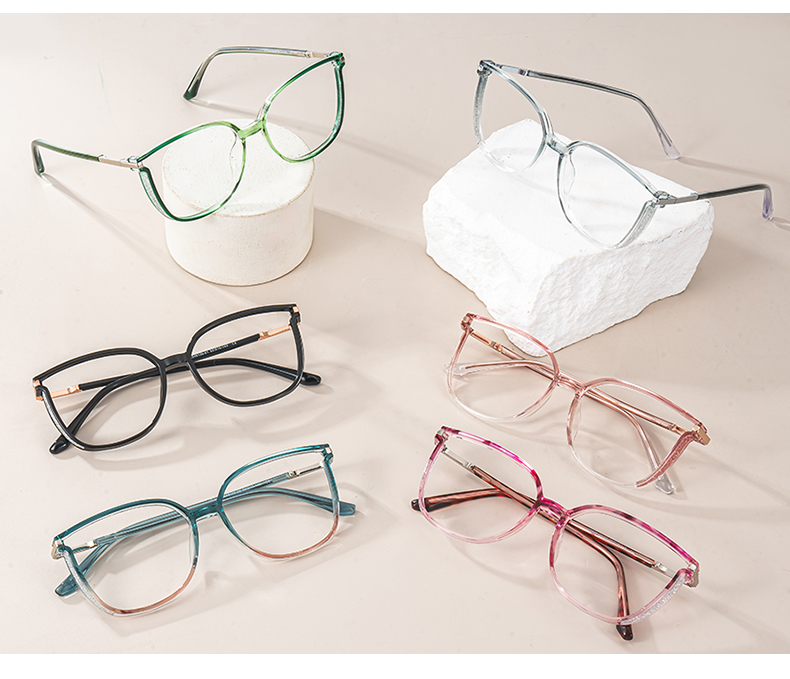 Walden Blau-Rosa Cateye Brille