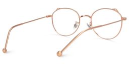Chadwick Rot-Gold Rund Brille3