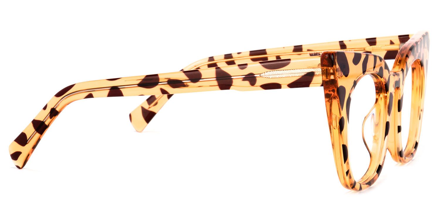 Chandra Gelbe Tortoise Cateye Brille3