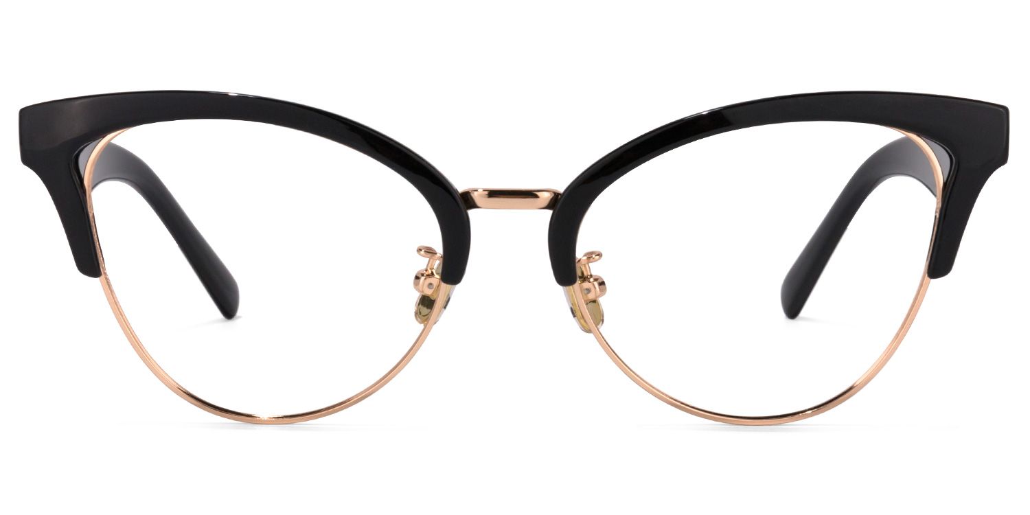 Charlene Schwarz Cat Eye Brille0