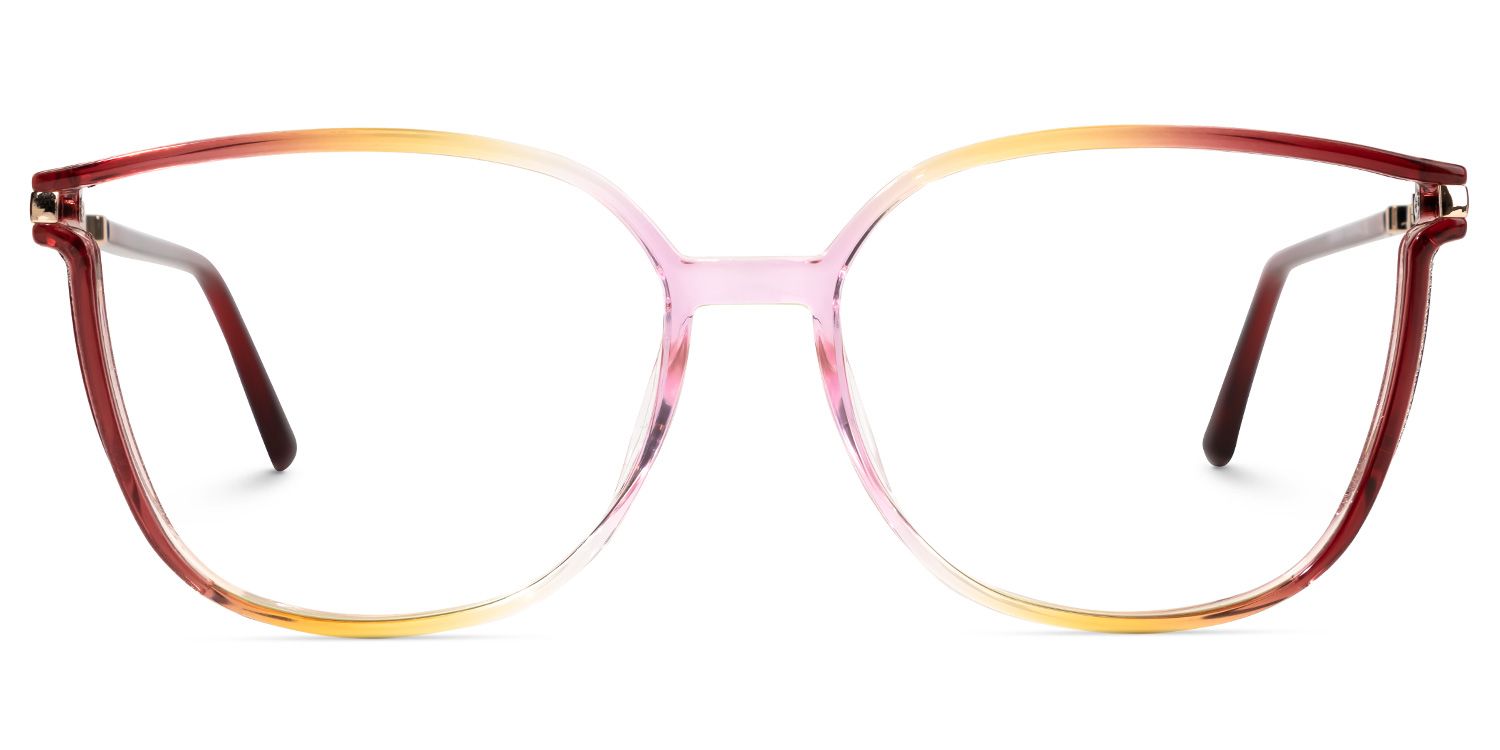 Walden Rot-Gelb Cateye Brille0