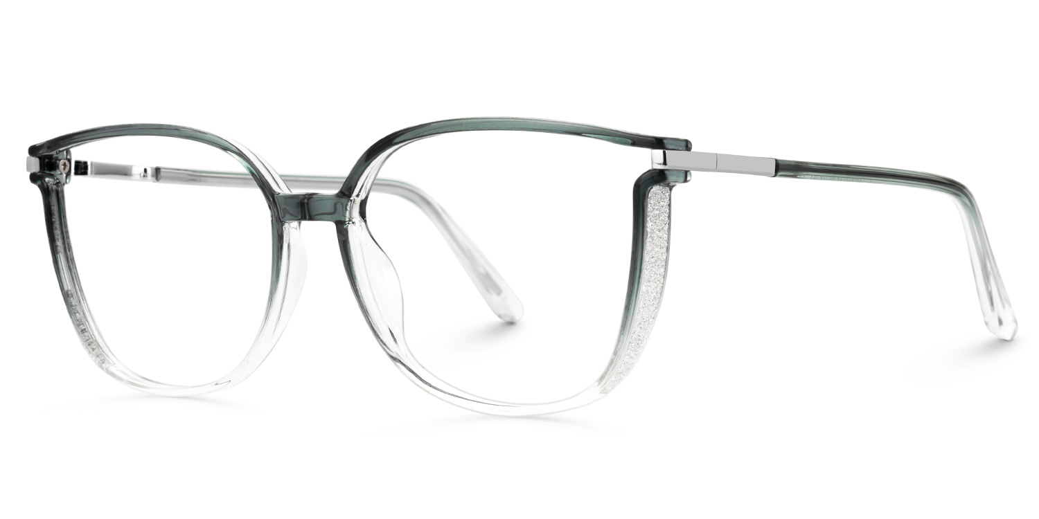 Walden Graugrün Cateye Brille1