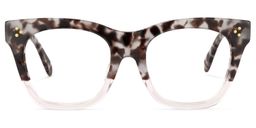 Tandy Hell Tortoise Rechteckige Brille0