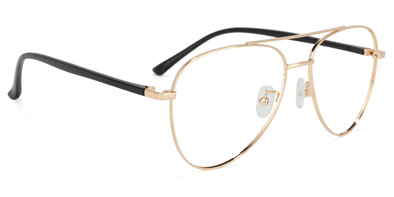 Paige Gold Pilot Brille2