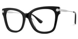 Vernella Schwarz Quadratisch Brille2